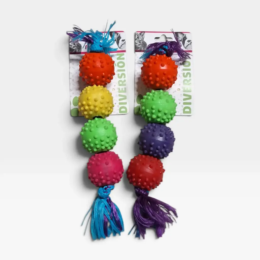 PELOTA C/PUAS DE GOMA X4