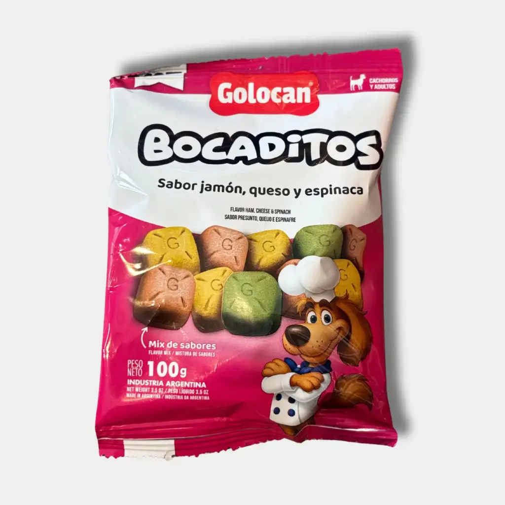 BOCADITOS GOLOCAN JAMÓN/QUESO/ESPINACA X100G